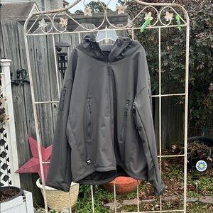 Pave HawkMen's Gray Hooded Jacket